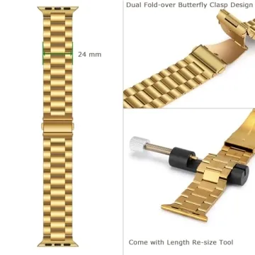 Tasikar Stainless Steel Band for Apple Watch - Elegant & Durable