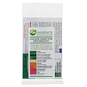 Osumex Heavy Metal Test General Kit for Humans 2 Pack - 8 Range Heavy Metal Urine Test Kits, Metal T...