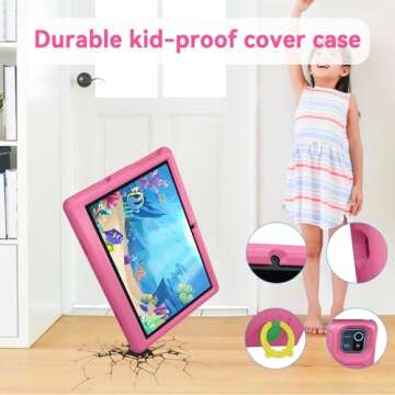 Tablet for Kids 10" Android 12 Kids Tablet with 2GB RAM, 32 GB ROM, Dual Camera, Bluetooth, 5000mAh Battery