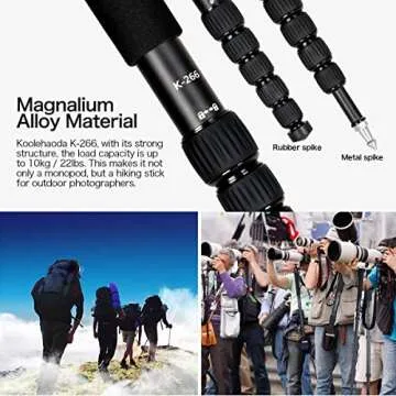 Koolehaoda K-266 6-Section Portable Photography Monopod