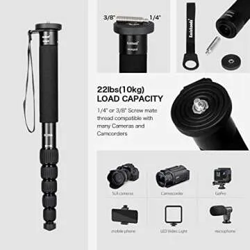 Koolehaoda K-266 6-Section Portable Photography Monopod