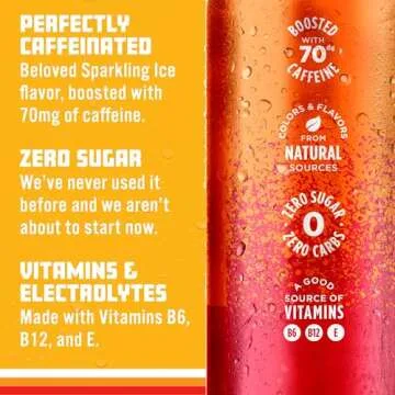 Sparkling Ice Caffeine Strawberry Citrus Sparkling Water