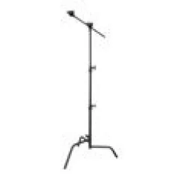 Matthews Hollywood 20" C-Stand w/ Sliding Leg, Includes Grip Head & Arm - Black