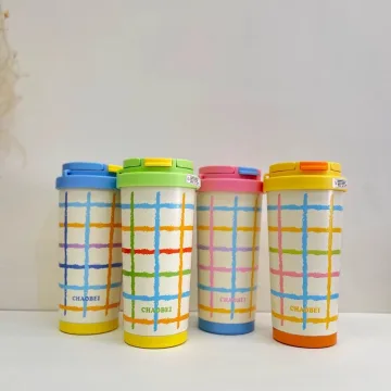 تراول ماگ رنگین کمون استیل 316 دوجداره  ۵۲۰ میل