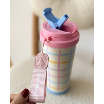 تراول ماگ رنگین کمون استیل 316 دوجداره  ۵۲۰ میل