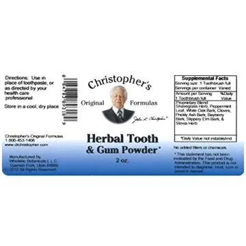 Christopher's Original Formulas Herbal Tooth and Gum Powder