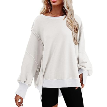 SHEWIN Oversized Sweatshirt for Women Comfortable Trendy
