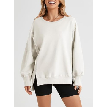 SHEWIN Oversized Sweatshirt for Women Comfortable Trendy