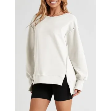 SHEWIN Oversized Sweatshirt for Women Comfortable Trendy