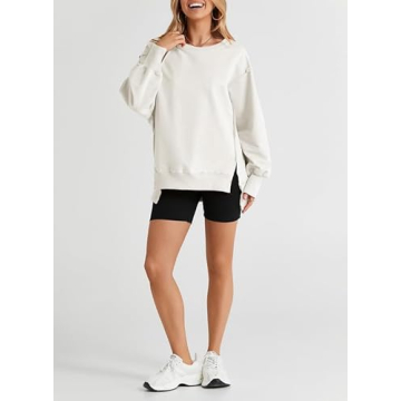 SHEWIN Oversized Sweatshirt for Women Comfortable Trendy