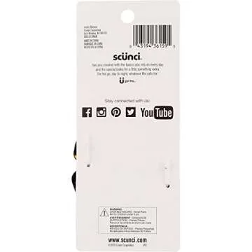 Scunci No-Slip Grip Large Octopus Clip, Color May Vary 1 ea (Pack of 4)