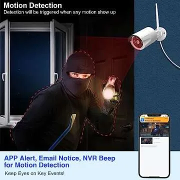 Cromorc 10CH Wireless Security Camera System with Monitor