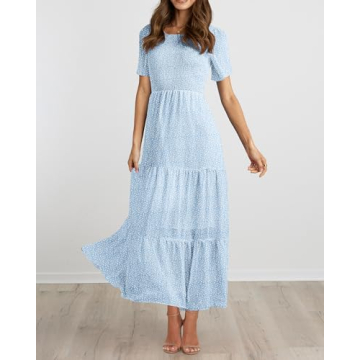 BTFBM Women Floral Maxi Dress for Casual & Formal