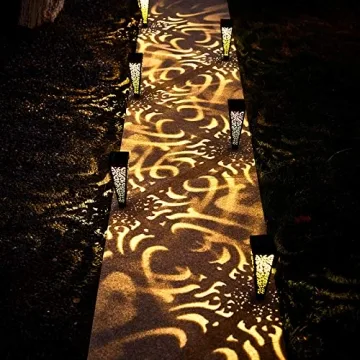 6Pcs Solar Pathway Garden Lights - Waterproof LED Stakes