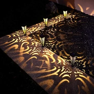 6Pcs Solar Pathway Garden Lights - Waterproof LED Stakes