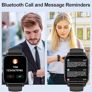 Smartwatch with Bluetooth Call and 112+ Sport Modes