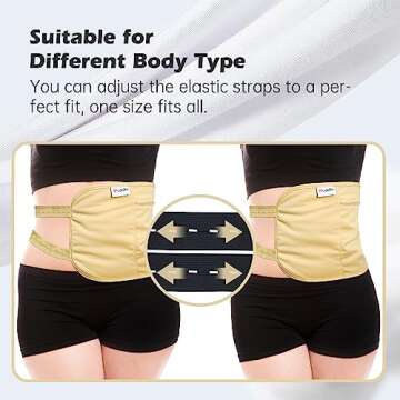 Castor Oil Pack, Pedobi Castor Oil Pack Wrap Organic Cotton Reusable & Highly Absorbent Castor Oil Pack Compress for Liver Detox, Insomnia, Constipation