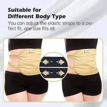 Castor Oil Pack, Pedobi Castor Oil Pack Wrap Organic Cotton Reusable & Highly Absorbent Castor Oil Pack Compress for Liver Detox, Insomnia, Constipation