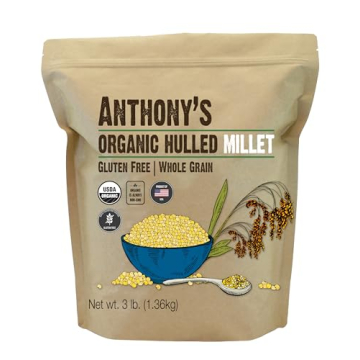 Anthony's Organic Hulled Millet, Gluten-Free Grain