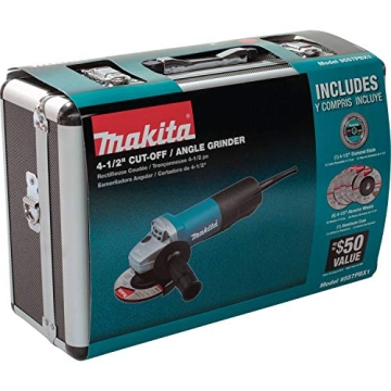 Makita 9557PBX1 Angle Grinder Powerful Compact Paddle Switch