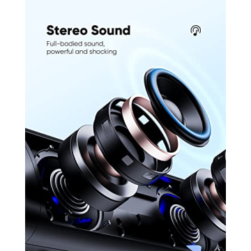 HD Bluetooth Speaker - Portable & Waterproof 20H Playtime