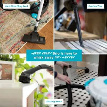 Heavy Duty Brio Dry Canister Vacuum Cleaner