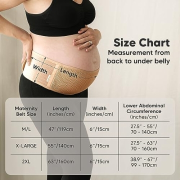 KeaBabies Maternity Belly Band - Ultimate Pregnancy Support