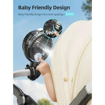 Portable Misting Fan with Rechargeable Battery & Light