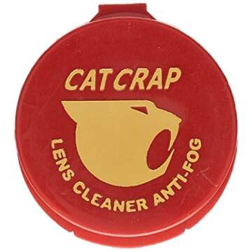 EK USA, Cat Crap, Anti-Fog Lens Cleaner Balm, Safe on All Lenses, Eyeglasses, Goggles, and Camera Le...