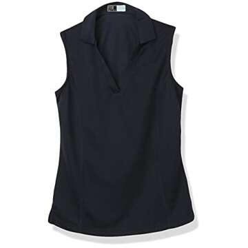 PGA TOUR Women's Airflux Sleeveless Golf Polo Shirt
