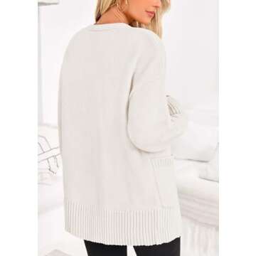 PRETTYGARDEN Women's 2024 Fall Fashion Knit Cardigan Sweaters Long Sleeve V Neck Open Front Winter S...