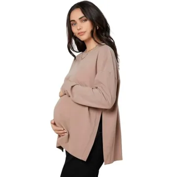 Stylish MakeMeChic Women's Maternity T-Shirt for Comfort