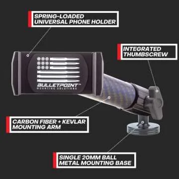 Bulletpoint Dash Mount for Jeep Wrangler - Secure Phone Holder