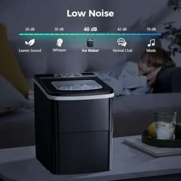 Portable Ice Makers Countertop, 9 Cubes in 6 Minutes