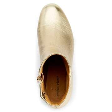 Comfortview Women's Wide Width The Sidney Bootie - 12 W, Silver