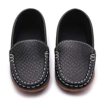 Stylish LONSOEN Toddler Loafers - Comfortable Dress Shoes