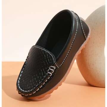 Stylish LONSOEN Toddler Loafers - Comfortable Dress Shoes