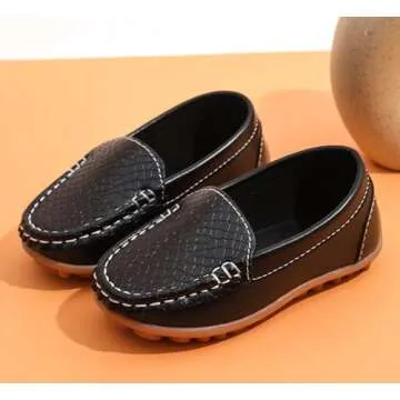 Stylish LONSOEN Toddler Loafers - Comfortable Dress Shoes