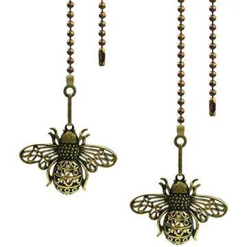 Hyamass 12 Inch Vintage Queen Bee Ceiling Fan Pull Chain Extender