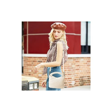 Fashion Small Woven Bag for Women Mini Tote Crossbody