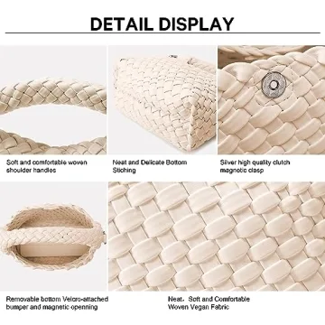 Fashion Small Woven Bag for Women Mini Tote Crossbody