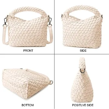 Fashion Small Woven Bag for Women Mini Tote Crossbody