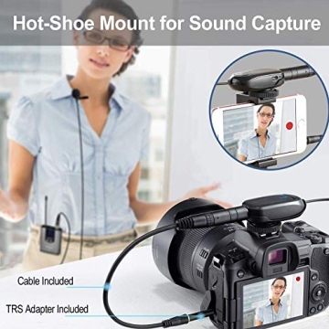 Alvoxcon Wireless Lavalier Mic for iPhone DSLR YouTube
