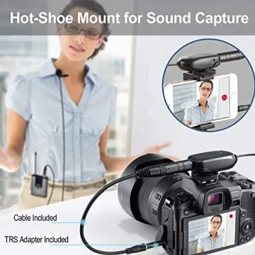Alvoxcon Wireless Lavalier Mic for iPhone DSLR YouTube
