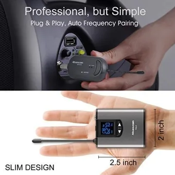 Alvoxcon Wireless Lavalier Mic for iPhone DSLR YouTube