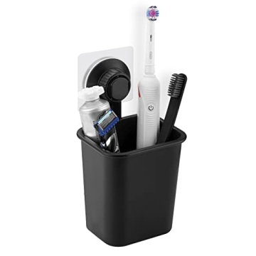 Linkidea Toothbrush Holder Self Adhesive Wall Mounted for Bathroom Shower Wall, Shaver Razor Holder ...