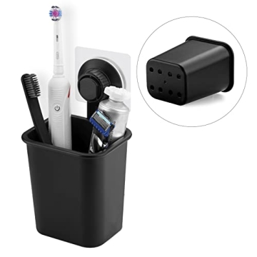 Linkidea Toothbrush Holder Self Adhesive Wall Mounted