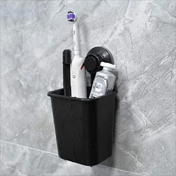 Linkidea Toothbrush Holder Self Adhesive Wall Mounted