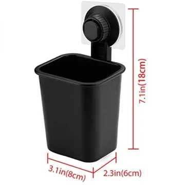 Linkidea Toothbrush Holder Self Adhesive Wall Mounted