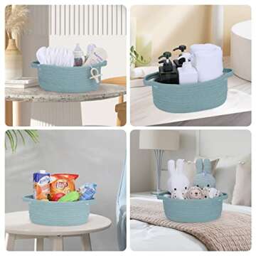 Small Cotton Rope Baby Gifts Basket for Storage